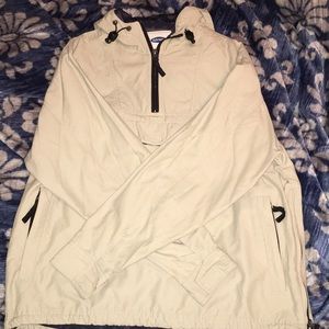 Creme colored rain pullover // Old Navy